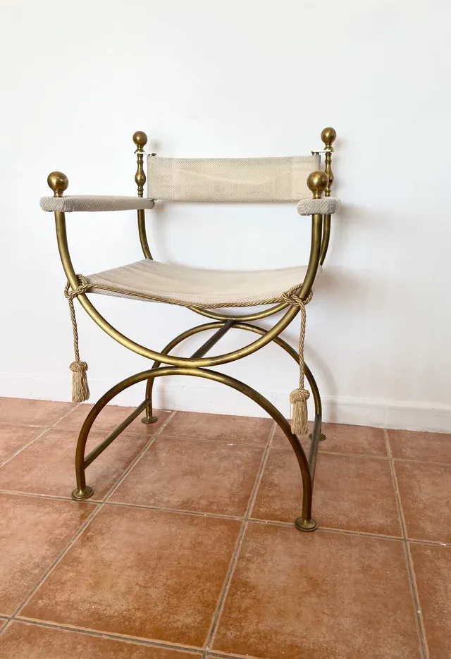 Poltrona Vintage Neoclassica Hollywood Regency