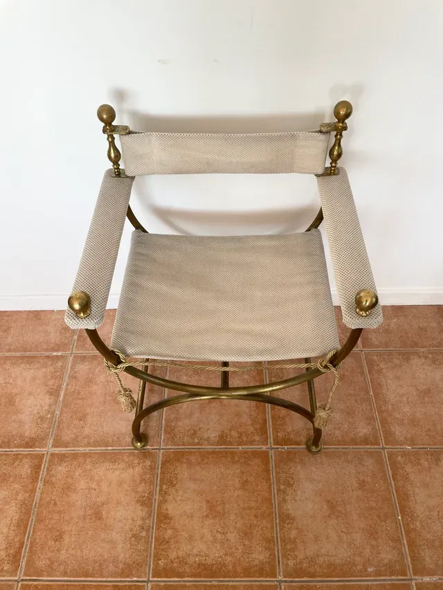 Poltrona Vintage Neoclassica Hollywood Regency