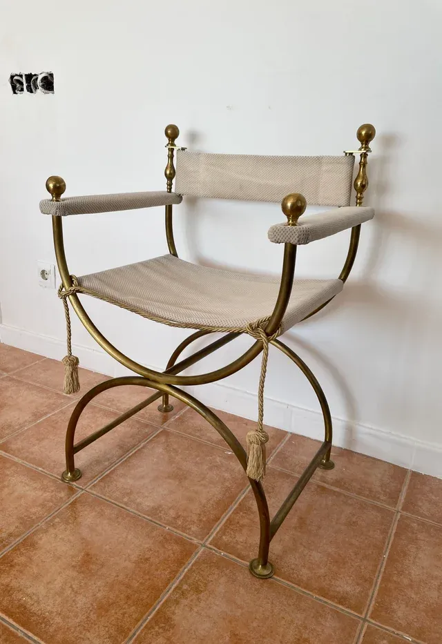 Poltrona Vintage Neoclassica Hollywood Regency