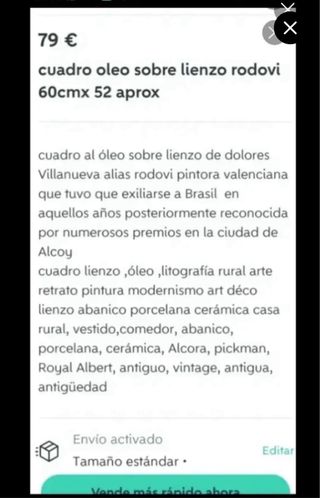 Espectacular Oleo grande sobre lienzo