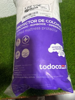 Protector Colchón Acolchado Todocama Blanco