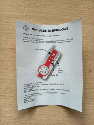 Radio FM con Linterna Mada Solutions