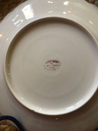 Platos de postre antiguos porcelana floral