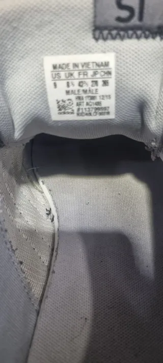 Scarpe uomo Adidas grigie taglia 42