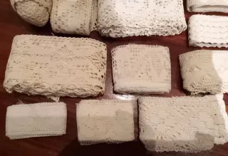 Lote Encajes Antiguos Franceses