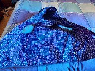 Chaqueta reversible azul y roja