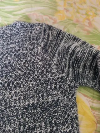 Jersey mezclilla azul y blanco