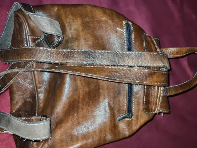 Mochila de cuero estilo vintage