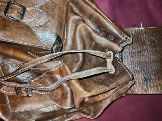 Mochila de cuero estilo vintage