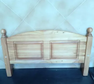 Cabecero de cama de madera 90