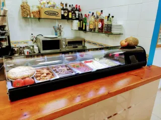 Vitrina expositora de bar