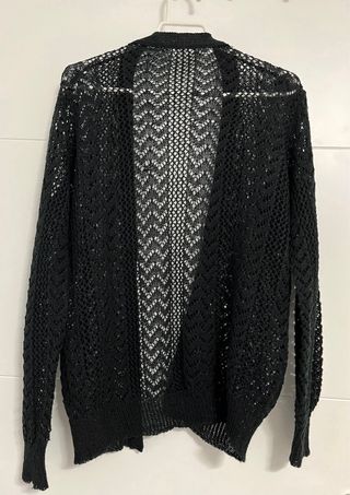 Rebeca de hilo negra mujer