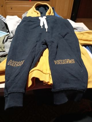 Conjunto chándal niño azul y negro