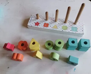 Juego de madera aprendizaje Montessori