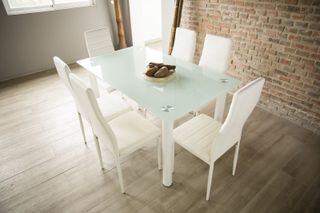 Mesa Comedor Cristal Blanca