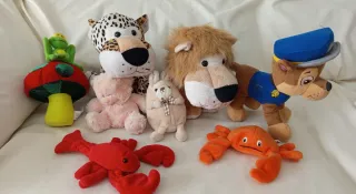 Lote 8 peluches variados