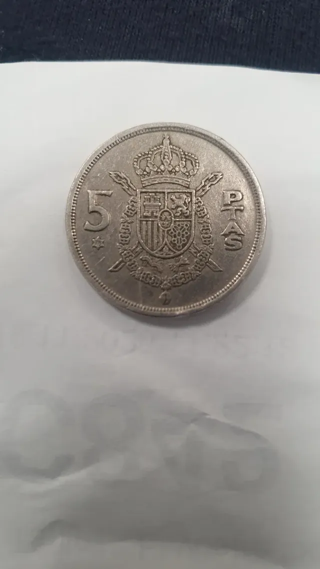 Moneda 5 Pesetas Juan Carlos I Rey 1975