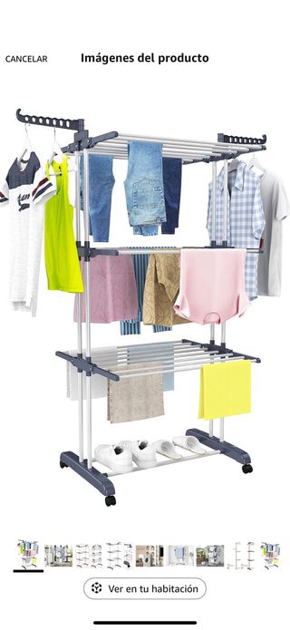 Tendedero 4 Niveles Plegable Vertical