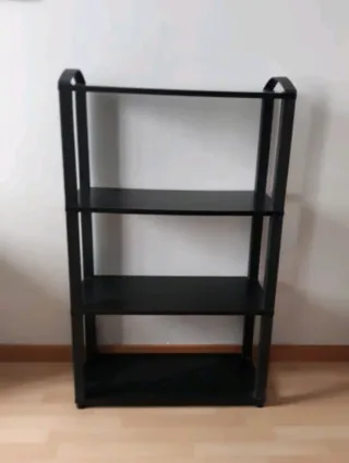Estantería negra 4 baldas