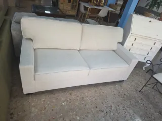 Sofá Cama Beige Tela