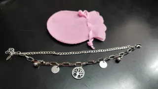 Brazalete Acero Árbol de Vida y bolsa