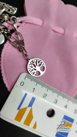 Brazalete Acero Árbol de Vida y bolsa