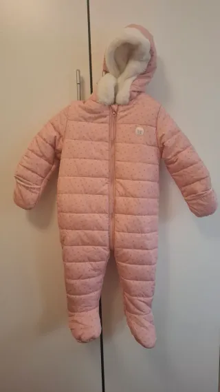 Buzo rosa invierno niña 9-12 meses