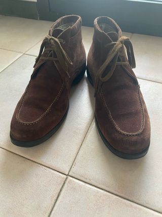 Scarpe invernali scamosciati marroni