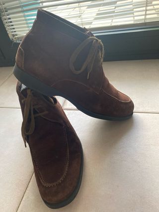 Scarpe invernali scamosciati marroni