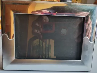 Marco de fotos plateado