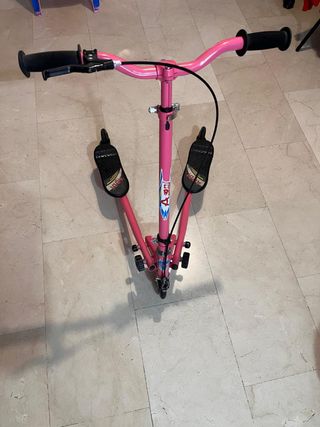 Patinete 3 Ruedas Rosa Regulable luces en ruedas