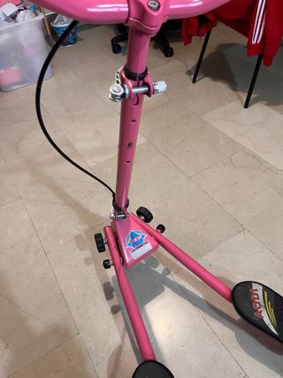 Patinete 3 Ruedas Rosa Regulable luces en ruedas