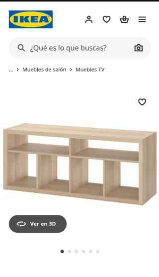Mueble TV Kallax Ikea Blanco