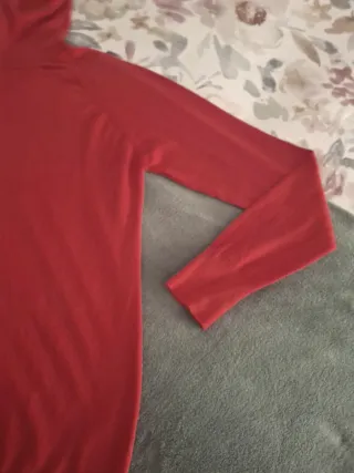 Jersey cuello alto rojo