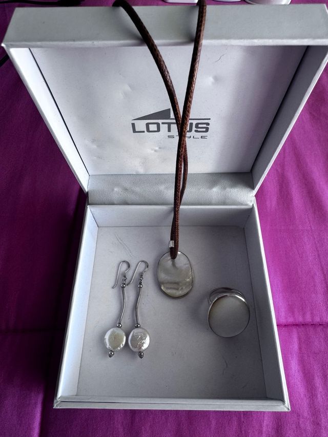 Conjunto joyería nácar