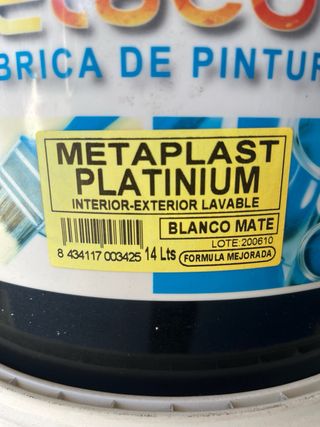 Pintura Metacolor Metaplast Platinum 14L