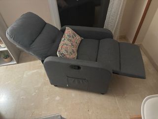 Sillón relax gris sin motor