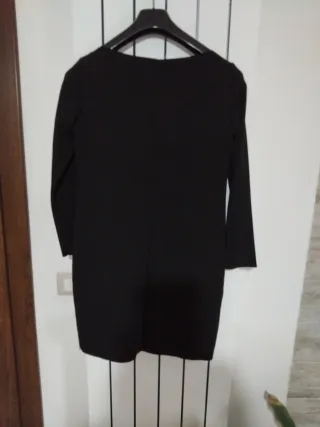 Vestito Blu Star nero con dettagli oro