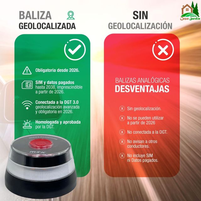 Luz de emergencia V16 Geolocalizada
