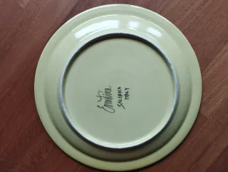 Piatto portata ceramica artigianale cm 33