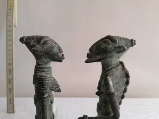 Pareja Figuras Bronce Dogon