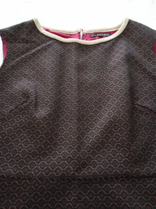 Vestido DANDARA marrón estampado