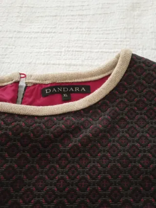 Vestido DANDARA marrón estampado