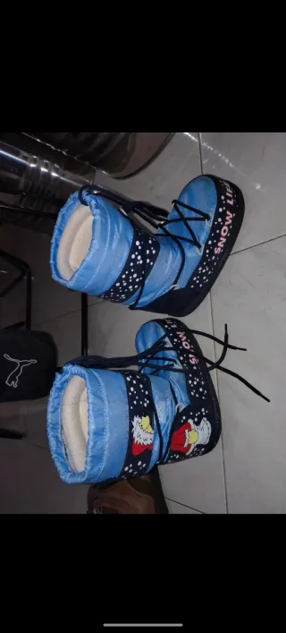 Scarpe da neve bambina blu