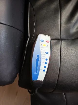 Sillón masaje piel sintética negro