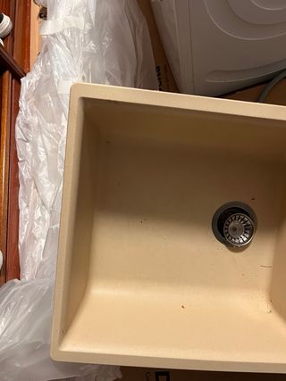 Fregadero XL de fraganite beige