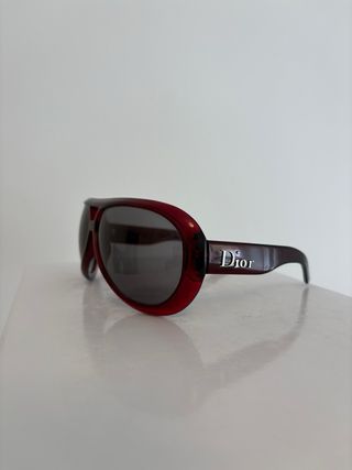Gafas de sol Dior Vintage Rojo 2000s