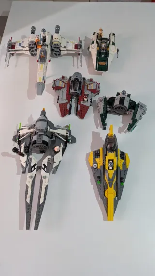 Lote Lego Star Wars: 6 naves y figuras