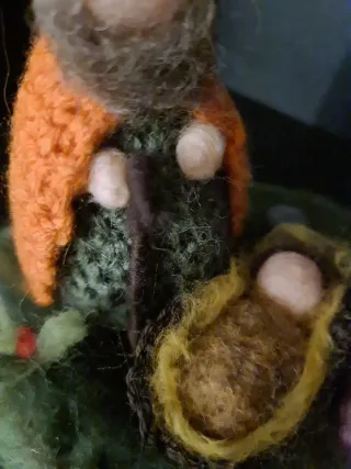 Presepe fatto a mano, in scatola regalo