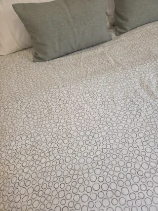 Funda Nórdica 150cm Beige y Blanco